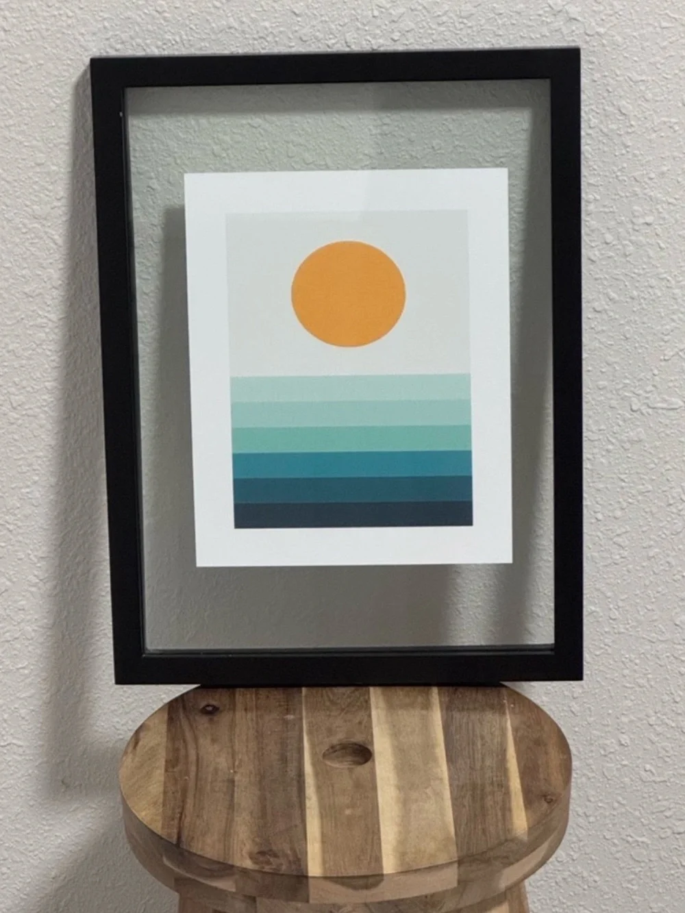 MCM Custom Sunset Giclee Print 8x10 & Project 62 Black 11x14 Wood Floating Frame
